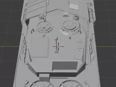 Leopard 2A4 Krauss Maffei Wegmann Free 3D print model