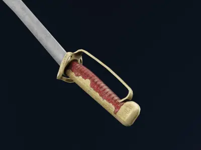  Ancient Sword Low-poly 3D model