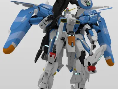 Ex-S Gundam 3D model
