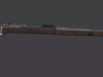 kar98 gun Low-poly 3D model