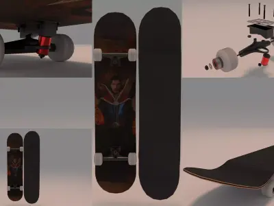 Doctor Strange Skateboard Skate 3D model