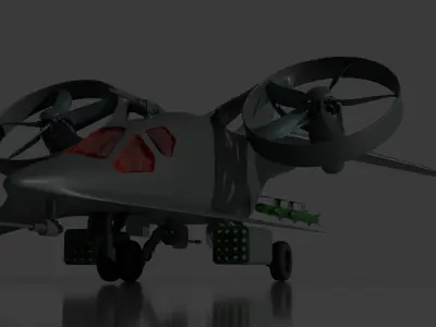 Sci Fi Aircraft 3D model
