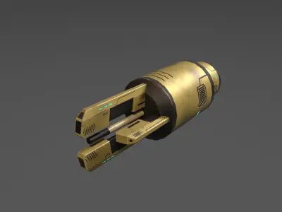 Si Fi assets pack Low-poly 3D model