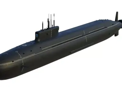 Project 955A Borei A class submarine 3D model