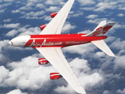 AirAsia A-380 3D model