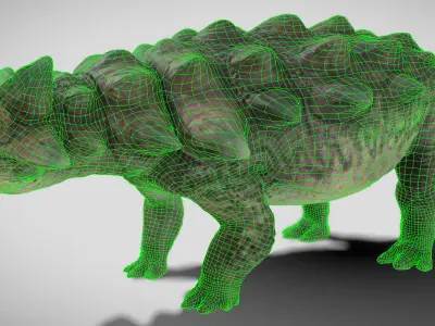 Ankylosaurus Low-poly 3D model