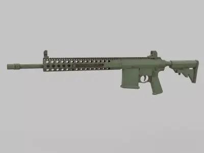 M4 gun Low-poly 3D model