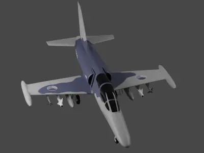 Aero Vodochody L-159T2 - MILITARY ADVANCED JET TRAINER - 3D model