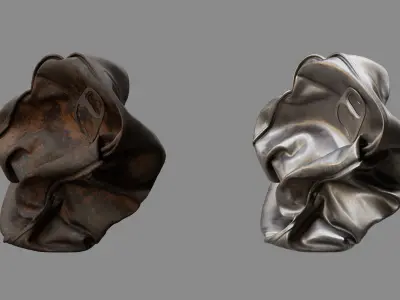 Crushed Fish Can 06 3D model