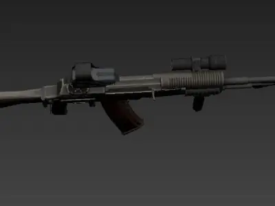 The AN94 from Call to Arms Low-poly 3D model