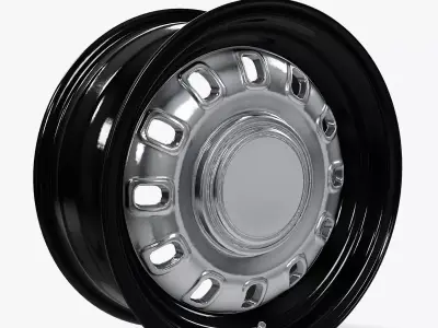 Wheel Vintiques Styled Steel Wheel Original Style Low-poly 3D model