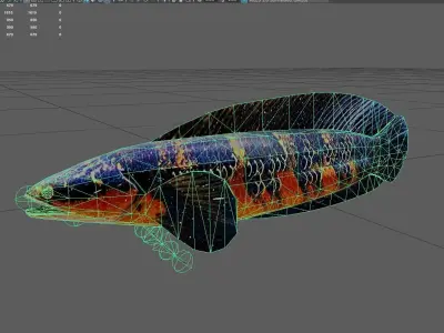 Snakehead Low-poly 3D model