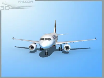 Falcon3D A319 Air Charter America 3D model