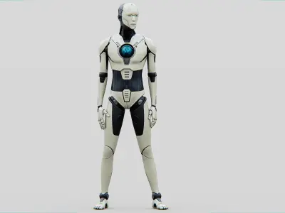 HUMANOID ORPHEUS-C  Rigged for Unreal Engine - Unity - MIXAMO  3D model