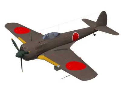 Ki43 Hayabusa type3-otsu 3D model
