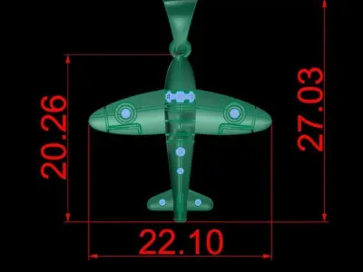 Planes Pendants 3D print model