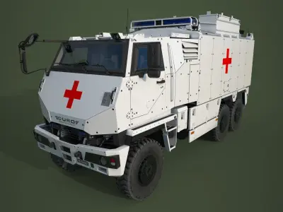 Mowag Durro III Ambulance 3D model