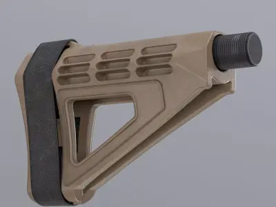 Tactical Brace Low-poly 3D model
