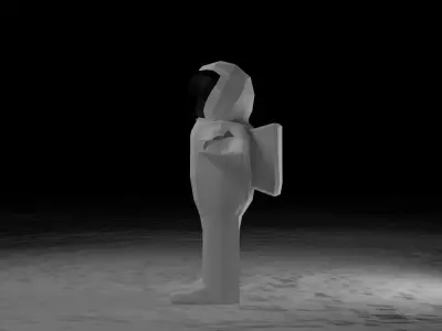 Little Astronaut - Lowpoly Stylized Character Low-poly 3D model
