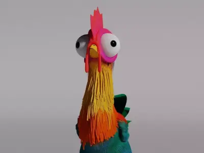 Hei-hei Moana chicken Free 3D model