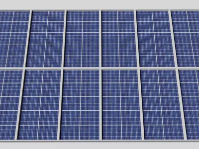 Solar panel 3D model
