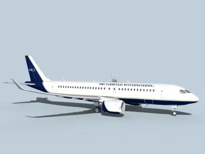 Bombardier CS100 Air Charter Intl 3D model