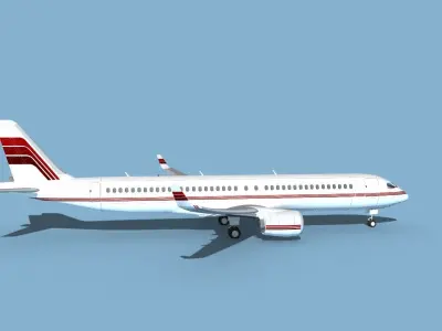 Airbus A220-300 Corporate 1 3D model