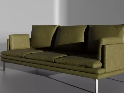 Ultra-high poly- sofa model  Free 3D model