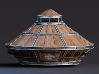 Da Vinci Inventions - Armoured Fighting Vehicle Low-poly 3D model