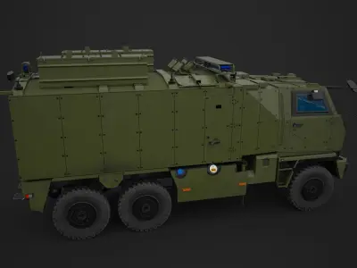 Mowag Durro III Low-poly 3D model