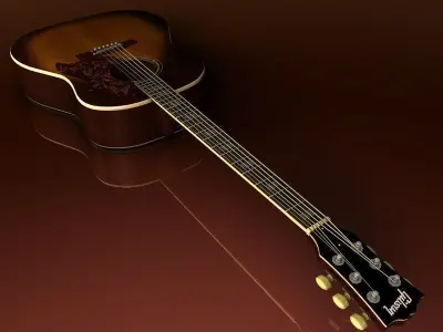 Gibson Hummingbird 3D model