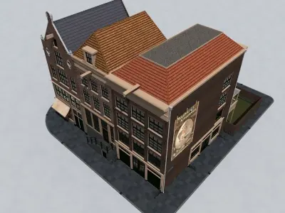 Amsterdam street 3D model
