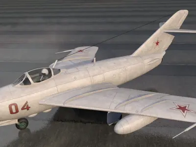 Mikoyan-Gurevich MiG-17 Fresco 3D model