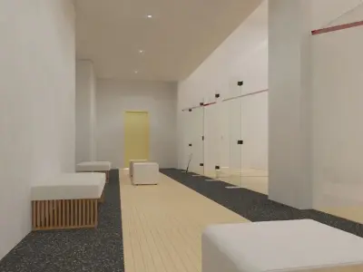 Double Squash Court 3D model