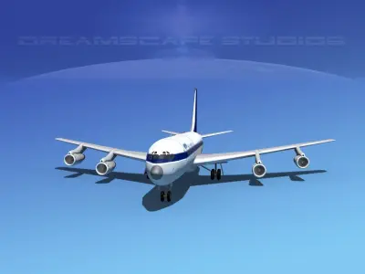 Boeing 707 Olympic 3D model