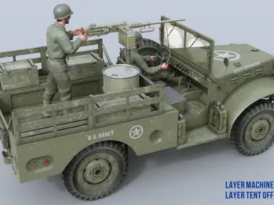 Dodge WC-51 3D model