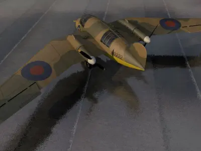 Handley Page HP-75 Manx 3D model