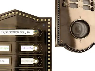 Electric Vintage Doorbell new 3D model