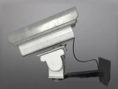 CCTV Exterior Surveillance Camera Free low-poly 3D model