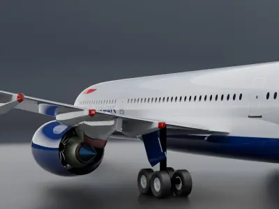 Airbus A350-900 XWB British Airways Liveries 3D model
