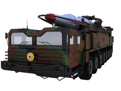 Hwaseong13 Missile launch vehicle 3D model