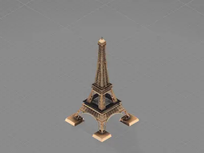 An Eiffel Tower 3d model 3D model