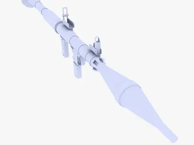 RPG7 Rocket Launcher Low-poly 3D model