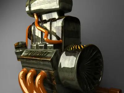 Engine steam - steam 3D model