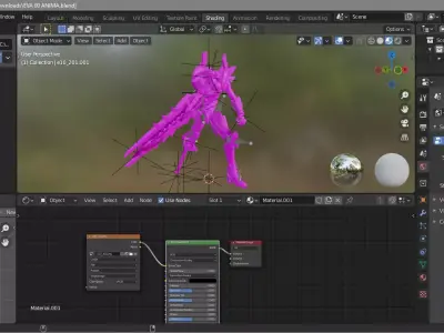 eva blend anima 00 blend 3D model
