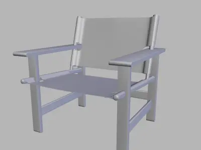 Canvas Chair Free 3D model