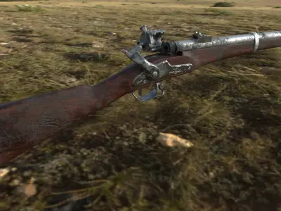 Joslyn Rifle Low-poly 3D model