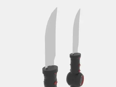 Stealth Strike Ninja Weapon Low-poly 3D model