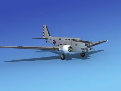 Douglas B-18A Bolo V04 3D model