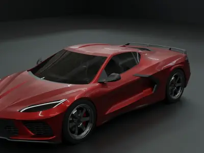 2020 Corvette C8 Free 3D model